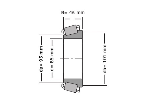 Timken Kegellager JH217249