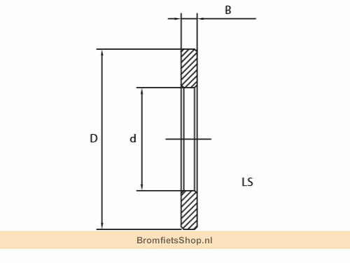 IBB Loopring Naaldtaatslager LS0821 (8x21x2.75mm)