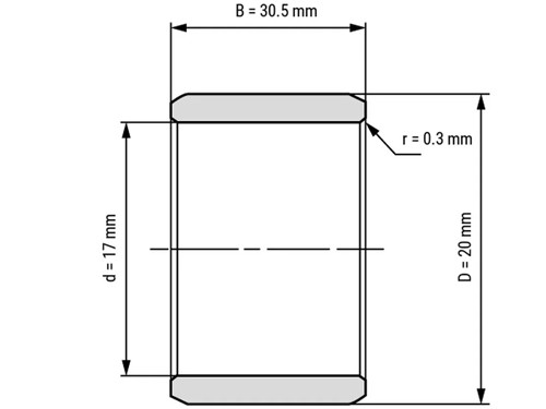 INA Binnenring Naaldhulslager IR 17x20x30.5
