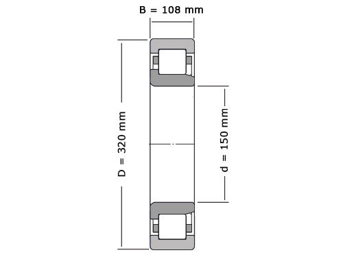 FAG Cilinderlager Eenrijig NJ2330 E M1 C3 (150x320x108mm)