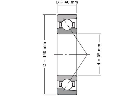 NSK Hoekcontactlager Tweerijig 7018 A5 TR DUM P3 (90x140x48mm)