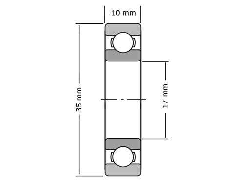 NSK Kogellager 16003 C3 (17x35x8mm)