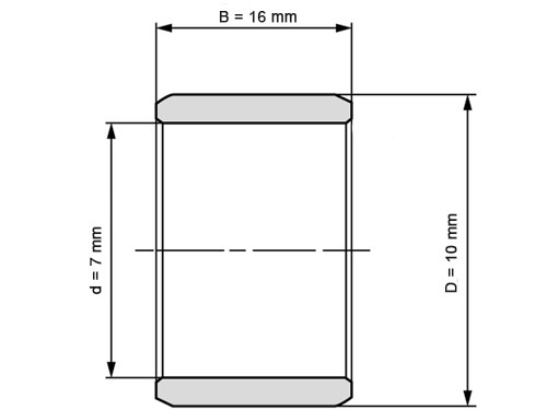 NTN Binnenring Naaldhulslager 1R7X10X16 (7x10x16mm)