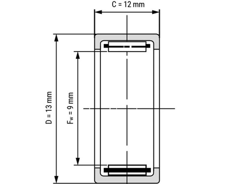 NTN Naaldhulslager HK0912 (10x14x12mm)