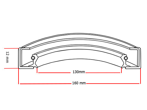 Oliekeerring 130x160x12mm BASL NBR 70