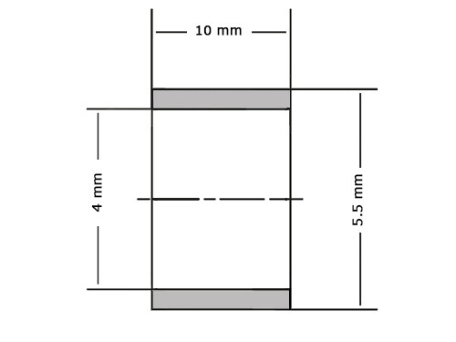 Permaglide Glijlager PAP0410 P14 4x5.5x10mm