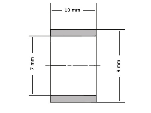 Permaglide Glijlager PAP0710 P10 7x9x10mm