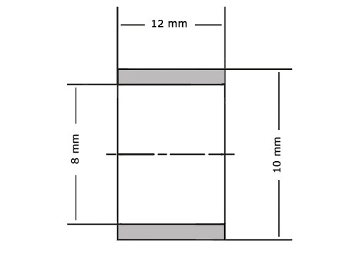 Permaglide Glijlager PAP0812 P14 8x10x12mm