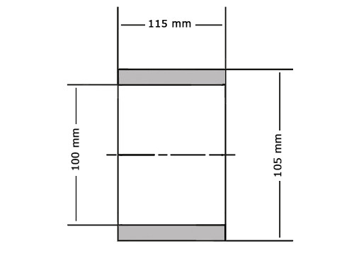 Permaglide Glijlager PAP100115 P14 100x105x115mm