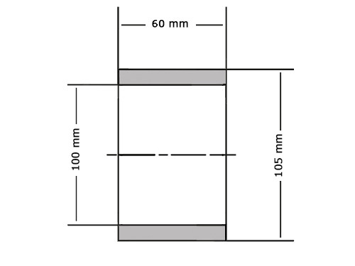 Permaglide Glijlager PAP10060 P14 100x105x60mm