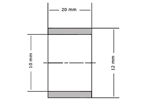 Permaglide Glijlager PAP1020 P10 10x12x20mm