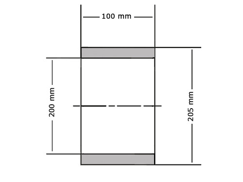 Permaglide Glijlager PAP200100 P14 200x205x100mm