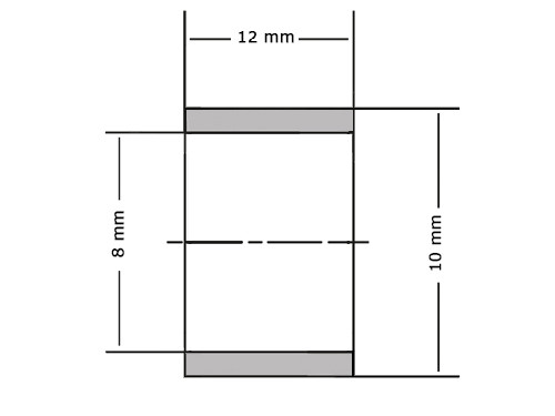 SKF Glijlager PCM081012 M 8x10x12mm