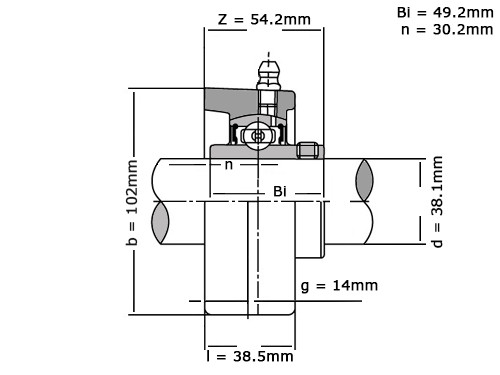 SKF Lagerblok Ovaal FYTB1.1/2 TF (38.10mm)
