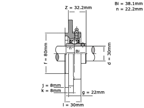 SKF Lagerblok Rond UCFC206 H (30mm)