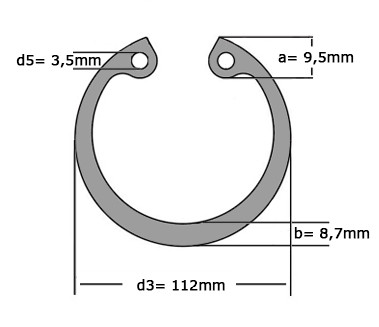 Seegerring DIN 472 105mm