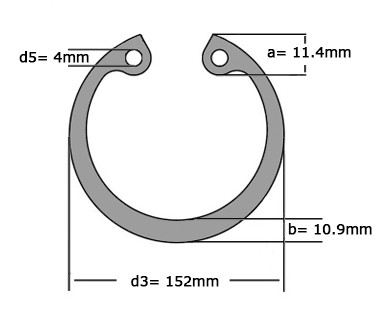 Seegerring DIN 472 145mm