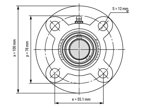FAG Lagerblok Rond UCFC204 (20mm)