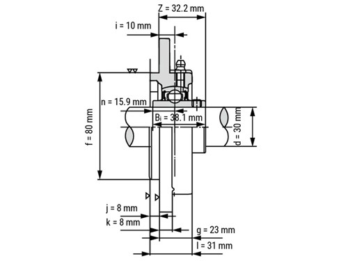 FAG Lagerblok Rond UCFC206 (30mm)