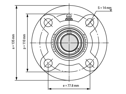 FAG Lagerblok Rond UCFC207 (35mm)