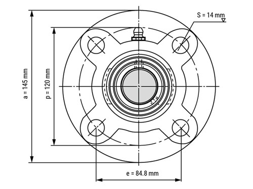 FAG Lagerblok Rond UCFC208 (40mm)