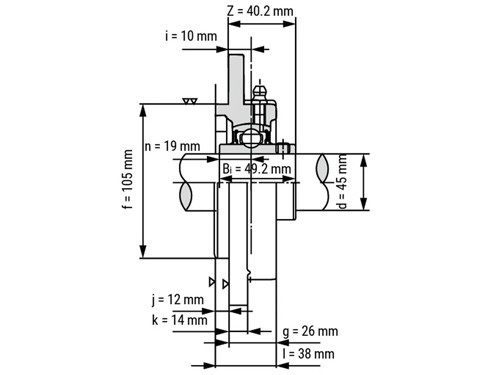 FAG Lagerblok Rond UCFC209 (45mm)