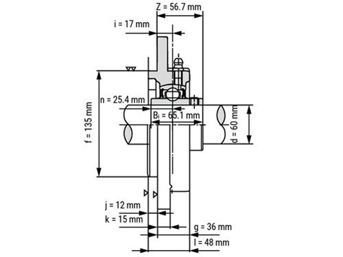 FAG Lagerblok Rond UCFC212 (60mm)