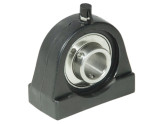 IBB Lagerblok Kunststof Behuizing Zwart Staand TP-UCPA204 RVS (20mm) photo