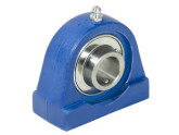  	 IBB Lagerblok Kunststof Behuizing Blauw Staand TP-UCPA204 RVS (20mm) photo