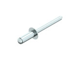Blindklinknagel DIN 7337 Platbolkop 6x12mm Aluminium/Staal Verzinkt photo