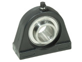 IBB Lagerblok Kunststof Zwart Staand TP-UCPW205 RVS (25mm) photo