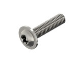 Laagbolkopbout met torx en flens ISO 7380-2 M4x20 T20 RVS A2 photo