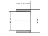 SKF Glijlager Sinterbrons PSM253030 A51 25x30x30mm photo
