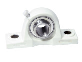 IBB Lagerblok Kunststof Behuizing Wit Staand TP-UCP204 RVS (20mm) photo