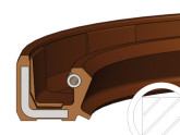 Dichtomatik Oliekeerring 110x140x12mm BASL Viton photo