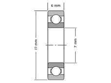 NTN Kogellager 607 (7x19x6mm) photo