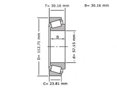 SKF Kegellager 39581 39520 Q (57.15x112.71x30.16mm) photo