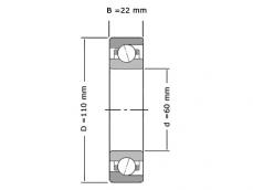 FAG Hoekcontactlager Eenrijig 7212 B XL 2RS TVP (60x110x22mm) photo