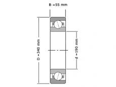 FAG Hoekcontactlager Eenrijig 7240 B XL MP (200x360x58mm) photo