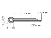 Splitpen DIN 94 2x6mm RVS A2 photo