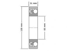 NKE Kogellager Zelfinstellend 2213 K TV C3 (65x120x31mm) photo