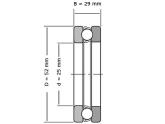 IBB Kogeltaatslager 52206 (25x52x29mm) photo