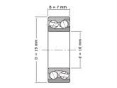 NKE Hoekcontactlager Tweerijig 3800 2RS (10x19x7mm) photo