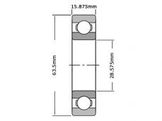 SKF Kogellager RLS9 (28.575x63.500x15.875mm) photo