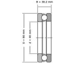Nachi Kogeltaatslager 5208 2NS (40x80x30.2mm) photo