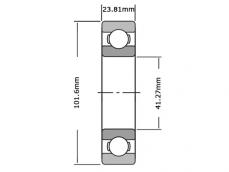SKF Kogellager RMS13 (41.27x101.6x23.81mm) photo