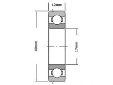 NKE Kogellager 6203 2Z NR (17x40x12mm) photo