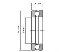 IBB Kogeltaatslager BA6 (6x14x5mm) photo