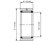 NTN Naaldhulslager NK5/12 T2 (5x10x12mm) photo