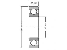NTN Kogellager 6315 LLB 5K (50x110x27mm) photo